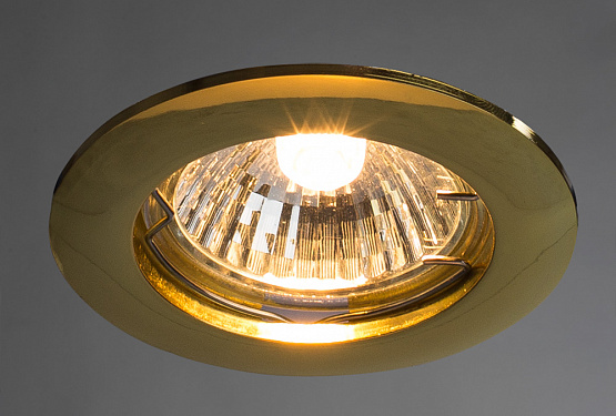 Точечный светильник GU10 Arte Lamp Basic A2103PL-1GO